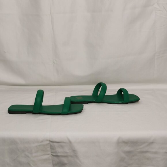 🦋 3/$20 Green Open Toe Slide Sandals Size 38 NWOT #29 - Picture 4 of 8